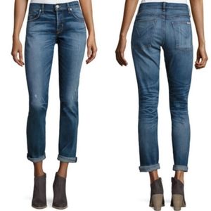 Hudson riley relaxed straight jeans button fly high rise 32